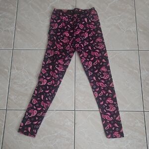 Pink Paisley Leggings